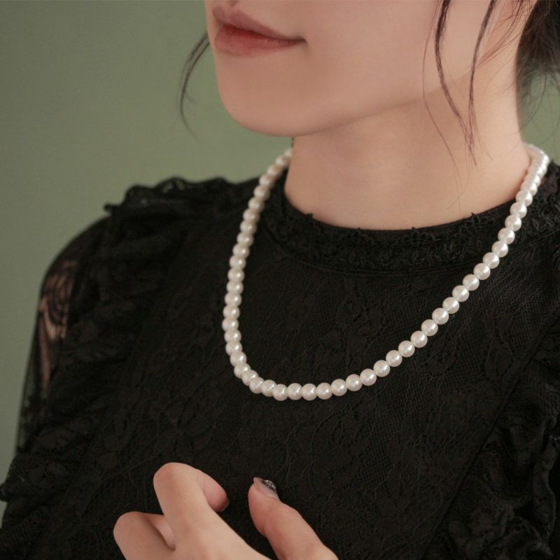 ネックレス パール7mm玉 ショートネックレス