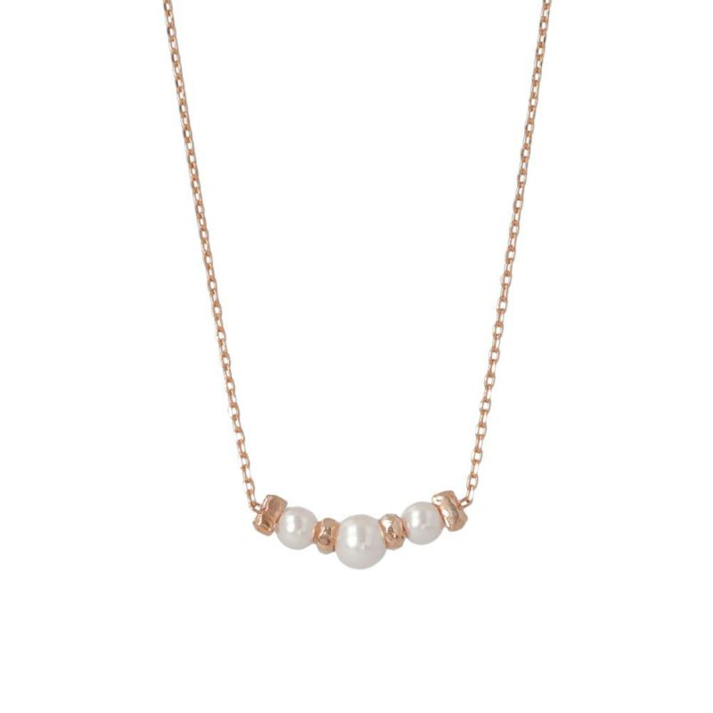 アンクレット ニッケルフリー スリーパール ビーズ アンクレットアンクレット 日本製