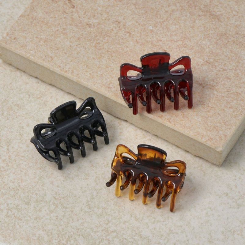ヘアクリップ 2.5cm シンプル ミニ バンスクリップ