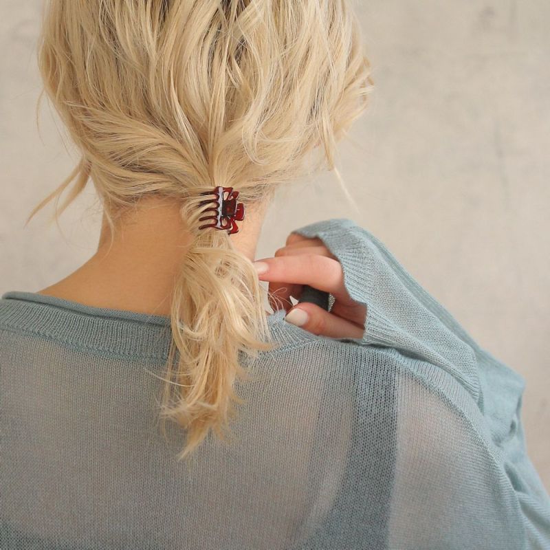 ヘアクリップ 2.5cm シンプル ミニ バンスクリップ