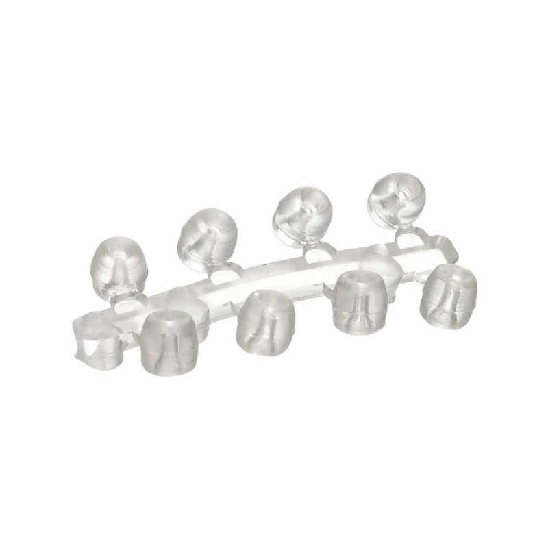 クリアピアス 透明ピアス クロス+フラット 16本