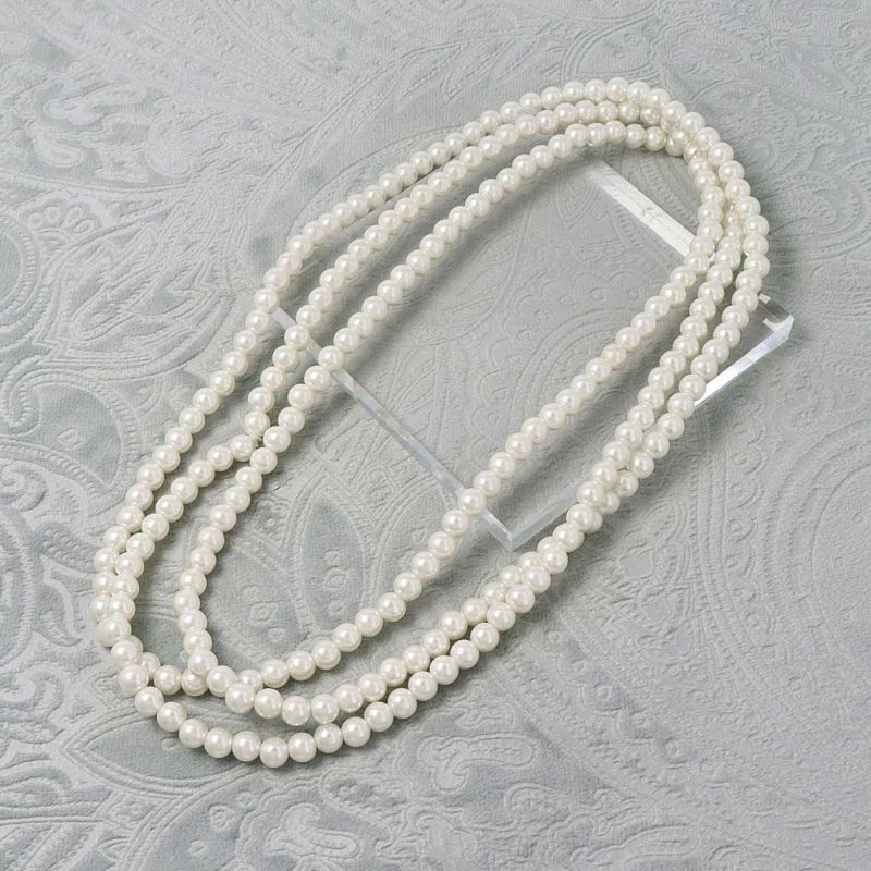 ネックレス 7mm パール 全長147cm ロングネックレス