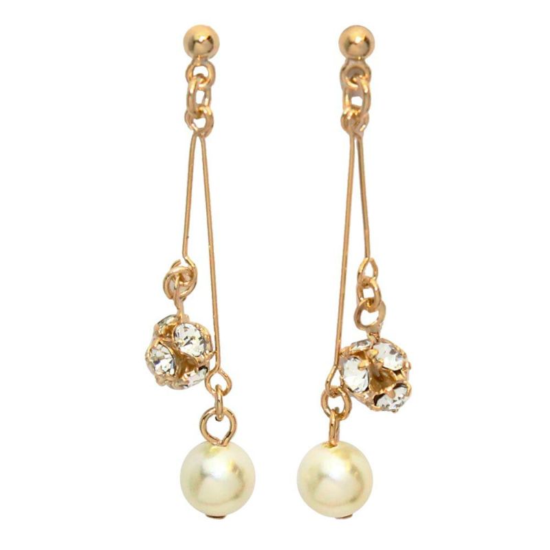 ピアス ニッケルフリー パール パヴェストーン ワイヤー スタッドピアス