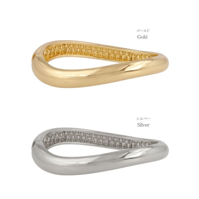 ブレスレット ツイスト チャンキーメタル バングル