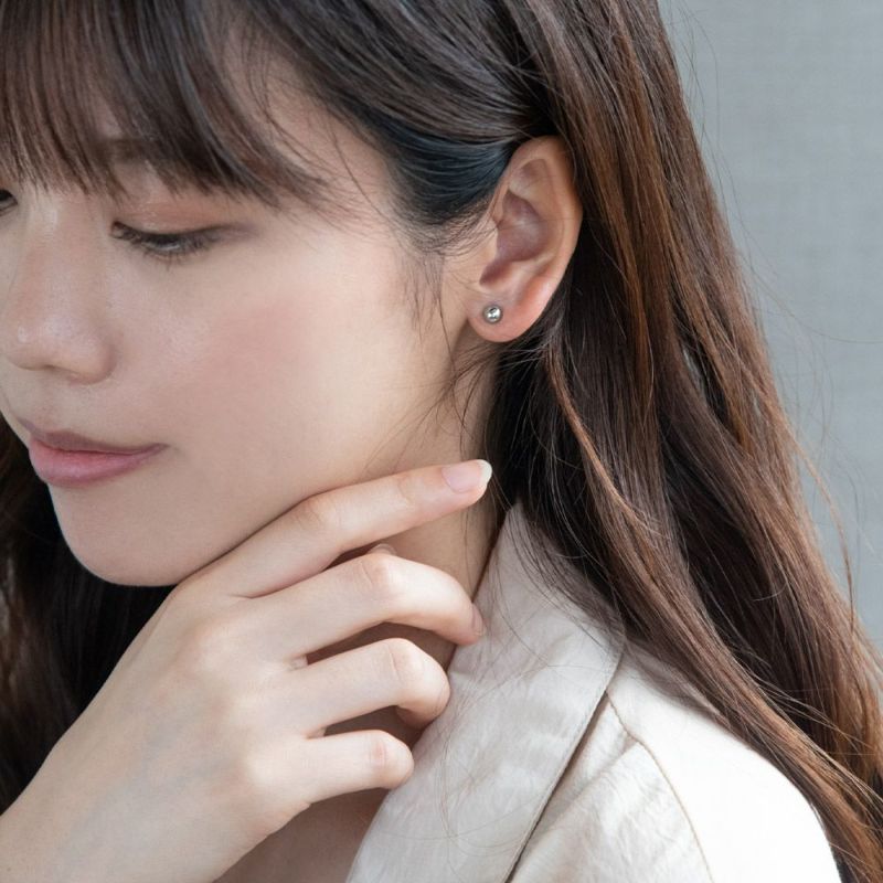 ピアス ニッケルフリー メタル 釈迦玉ボール 5mm スタッドピアス