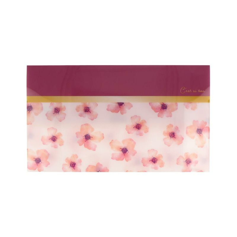 マスクケース シームレスピンク コンパクト&抗菌 お洒落にエチケット スーパークリア抗菌シート使用 不織布マスク専用