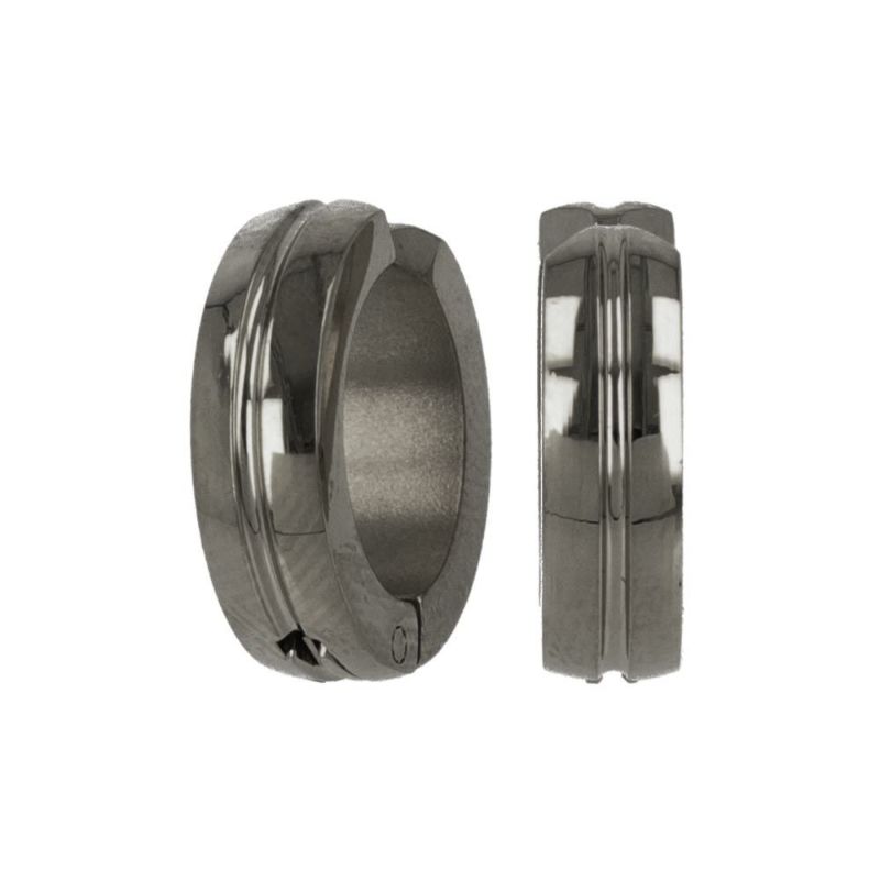 イヤリング ステンレス センターライン ミニ フープイヤリング