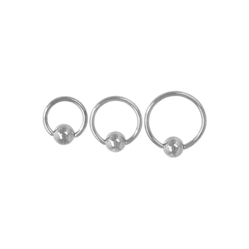 ボディピアス ステンレス 16G キャプティブリング 3個セット