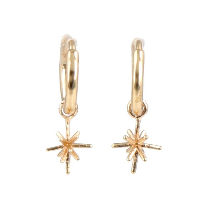 【LIMITED NUMBER/リミテッドナンバー】MOON ピアス ニッケルフリー ブライトスター ミニフープピアス