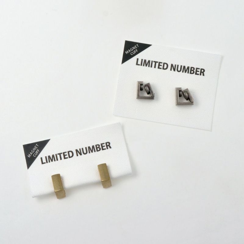 【LIMITED NUMBER】スクエア フープ マグネットカフ イヤリング ニッケルフリー