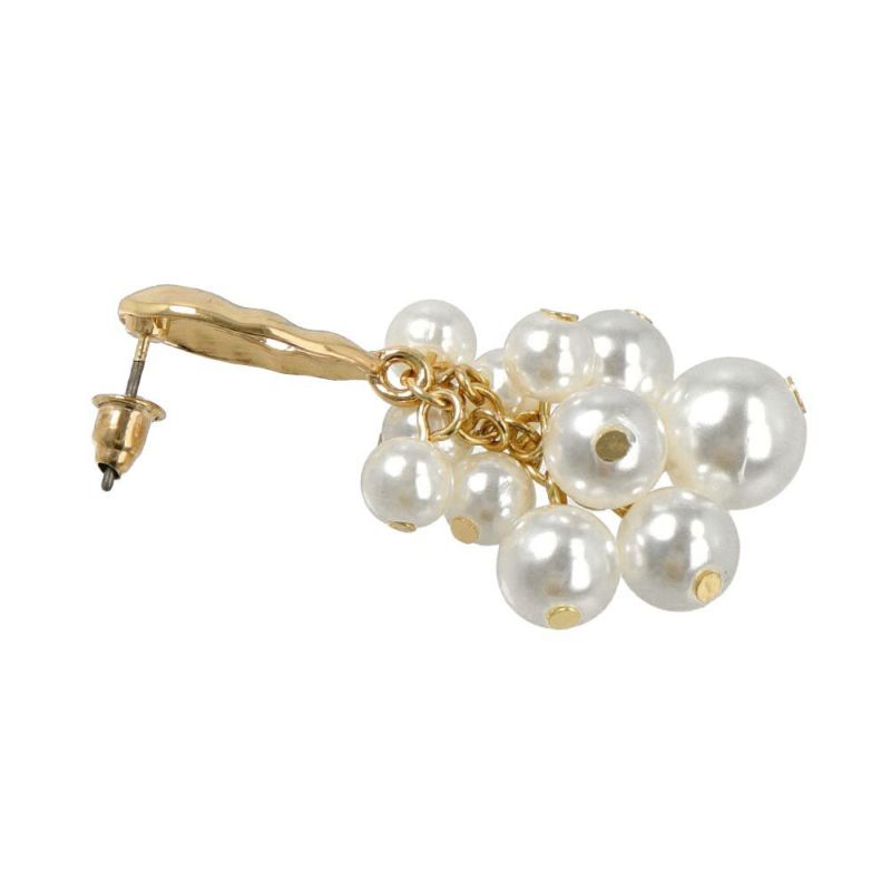 OUTLET 70%OFF|ピアス ニッケルフリー メタル パール バブル チタンポスト ドロップピアス