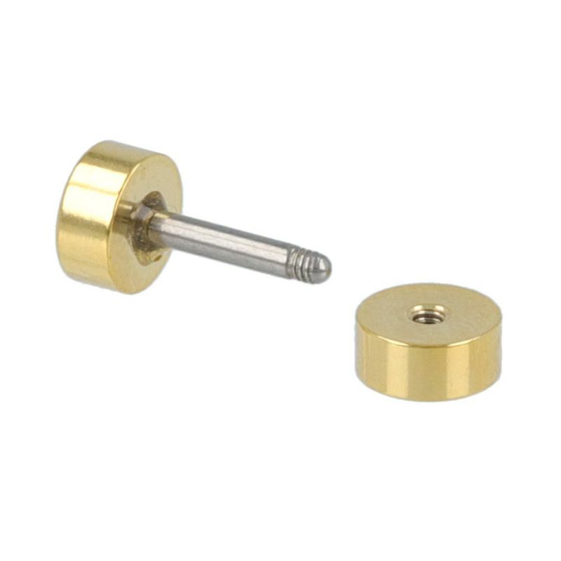 ボディピアス サージカルステンレス 316L ネジ式 インターナル フラットディスク 16G 【1個販売】