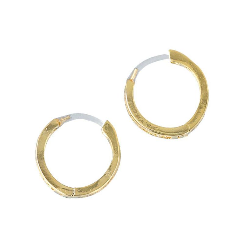 樹脂ピアス 透かし模様 メタル フープピアス