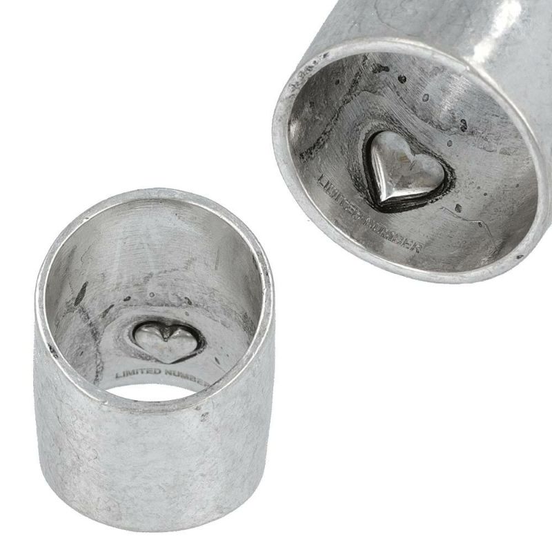 【LIMITED NUMBER】OVER AND OVER! チャンキー インナーメッセージ ヴィンテージ風 リング 13号 指輪 ニッケルフリー