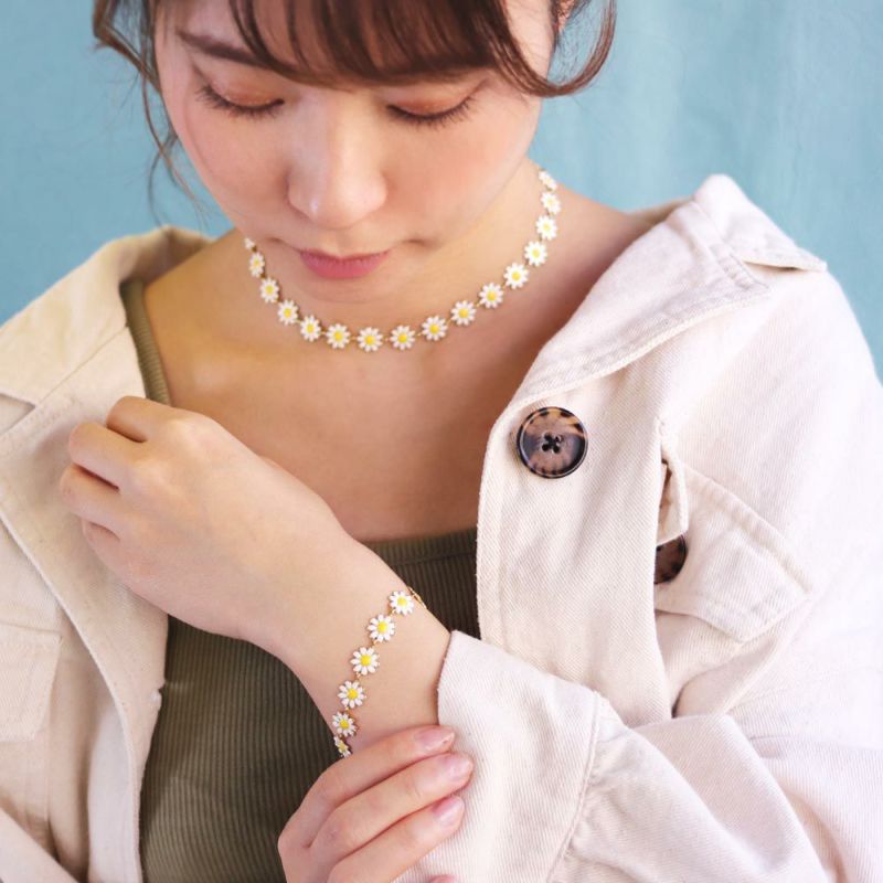 OUTLET 70%OFF|ネックレス ニッケルフリー マーガレット パール ショートネックレス