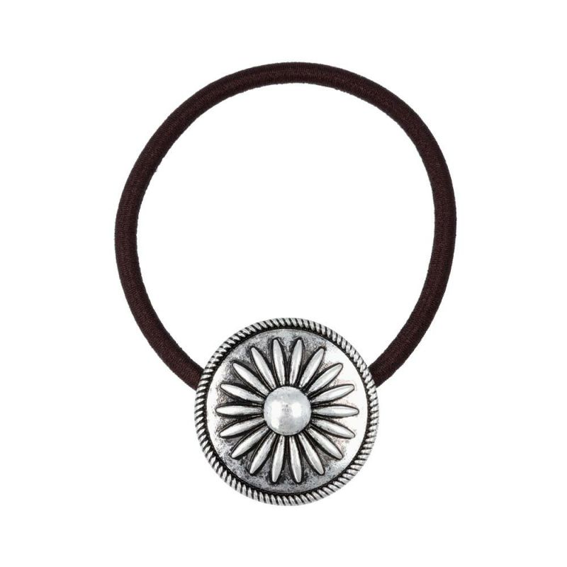 【LIMITED NUMBER/リミテッドナンバー】Hair Ornaments ヘアゴム ニッケルフリー ヴィンテージ風 サークル フラワー ヘアポニー ブレスポニー