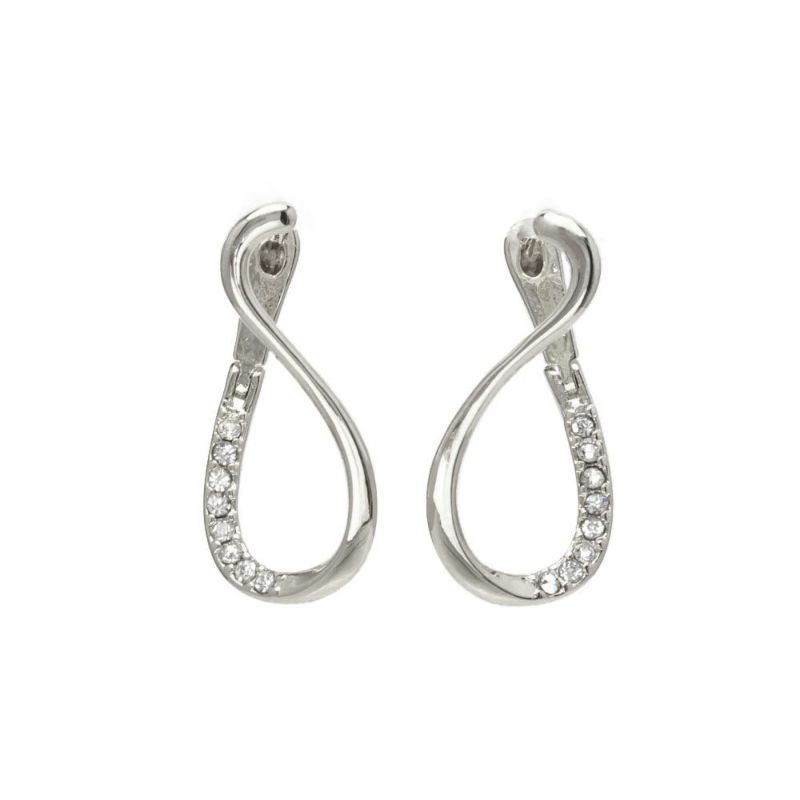 ピアス ニッケルフリー ストーン メタル フープピアス