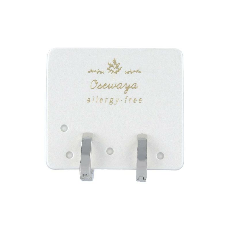 樹脂ピアス メタル 直径1cm 幅2mm 樹脂ポスト フープピアス