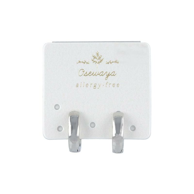 樹脂ピアス メタル 直径1.2cm 幅3mm 角 樹脂ポスト フープピアス