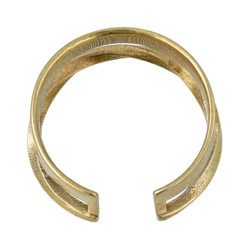 リング 経年変化 BRASS しんちゅう シンプル フリーサイズ 指輪 ニッケルフリー ケース入り