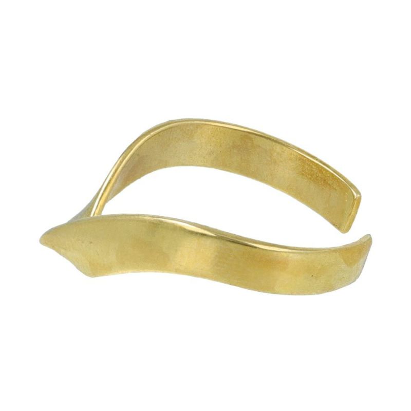 リング 経年変化 BRASS しんちゅう チェック フリーサイズ 指輪 ニッケルフリー ケース入り