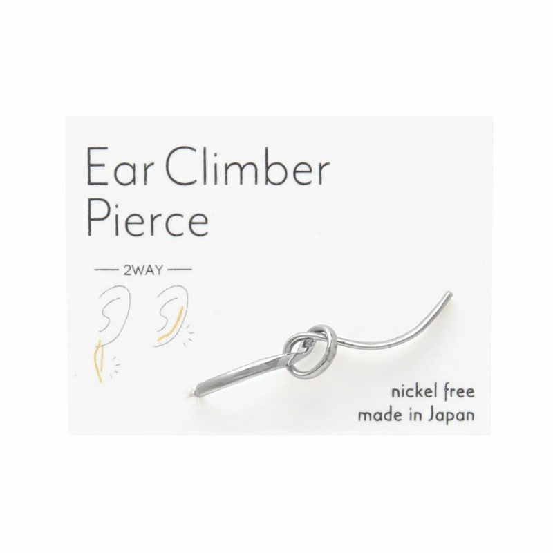 ピアス ニッケルフリー タイ メタル 2way イヤークライマーピアス 【片耳用】