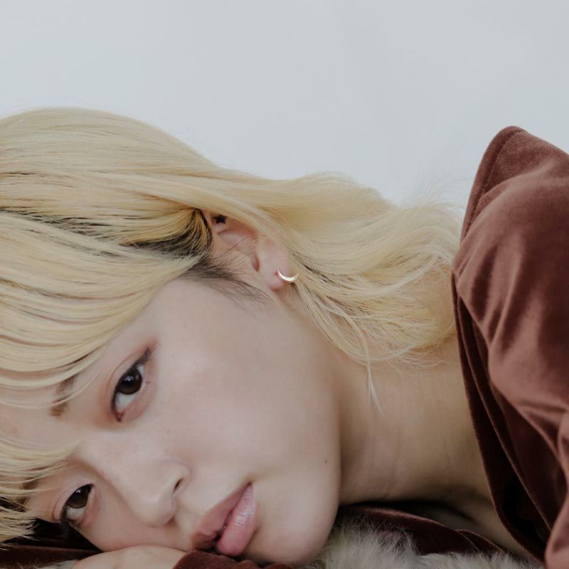 【LIMITED NUMBER】silver925 collection クレセントムーン スタッドピアス ニッケルフリー ミニジュエリーポーチ付き