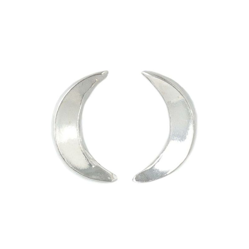 【LIMITED NUMBER】silver925 collection クレセントムーン スタッドピアス ニッケルフリー ミニジュエリーポーチ付き