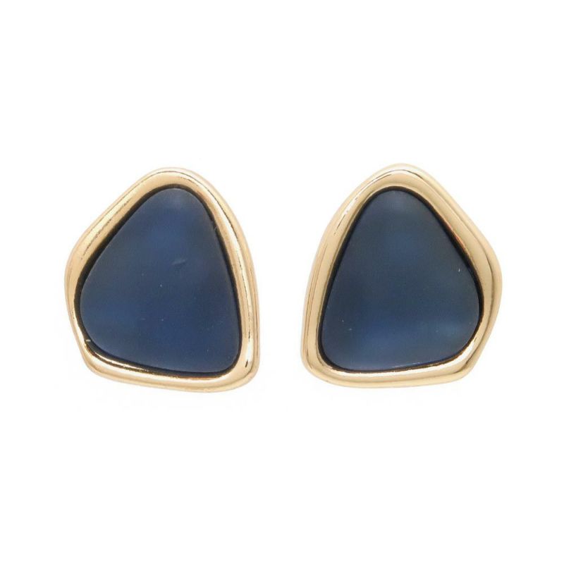 ピアス ニッケルフリー ジェム マットカラー チタンポスト スタッドピアス