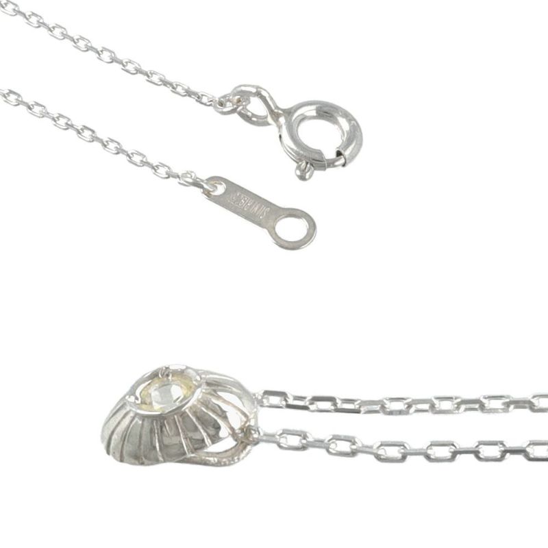【Finobelle】minimal silver collection ネックレス ニッケルフリー シルバー925 フラワー レモンクォーツ ショートネックレス
