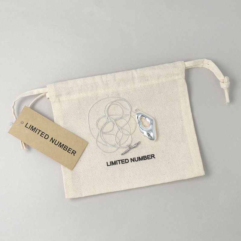 【LIMITED NUMBER】silver925 plated collection シルバーチェーン ニッケルフリー ロンバス マンテル ロング ペンダントネックレス オリジナル巾着付き