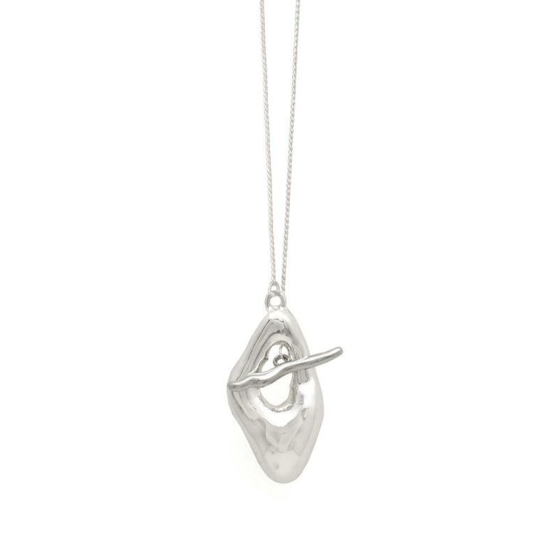 【LIMITED NUMBER】silver925 plated collection シルバーチェーン ニッケルフリー ロンバス マンテル ロング ペンダントネックレス オリジナル巾着付き
