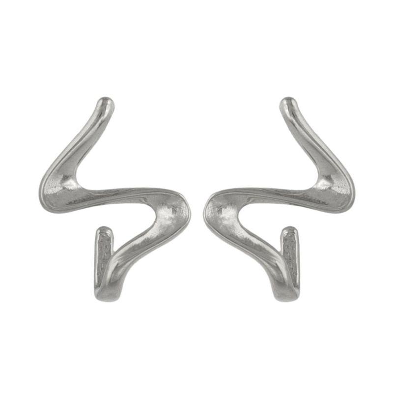 ピアス Errer series ステンレス ウェーブ ライン ステンレスポスト スタッドピアス