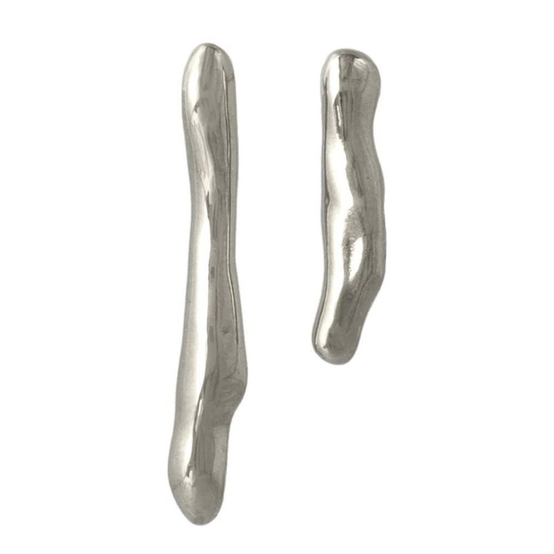 【Finobelle】Stainless Luxe ピアス ソフト ライン サージカルステンレスポスト スタッドピアス