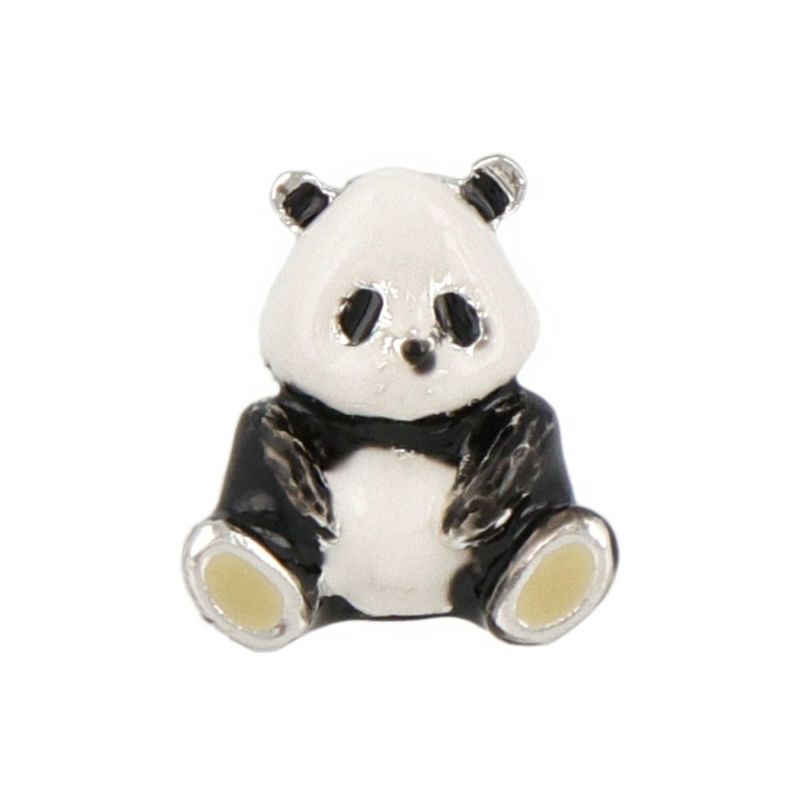 タックピン ニッケルフリー おすわり パンダ ブローチ