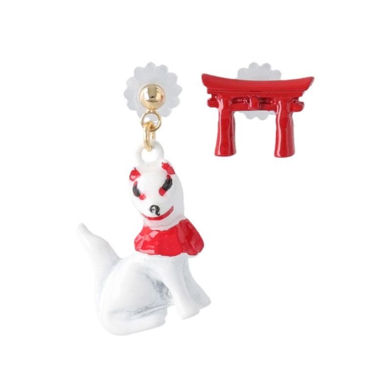 ピアス 稲荷 鳥居 チタンポスト スタッドピアス