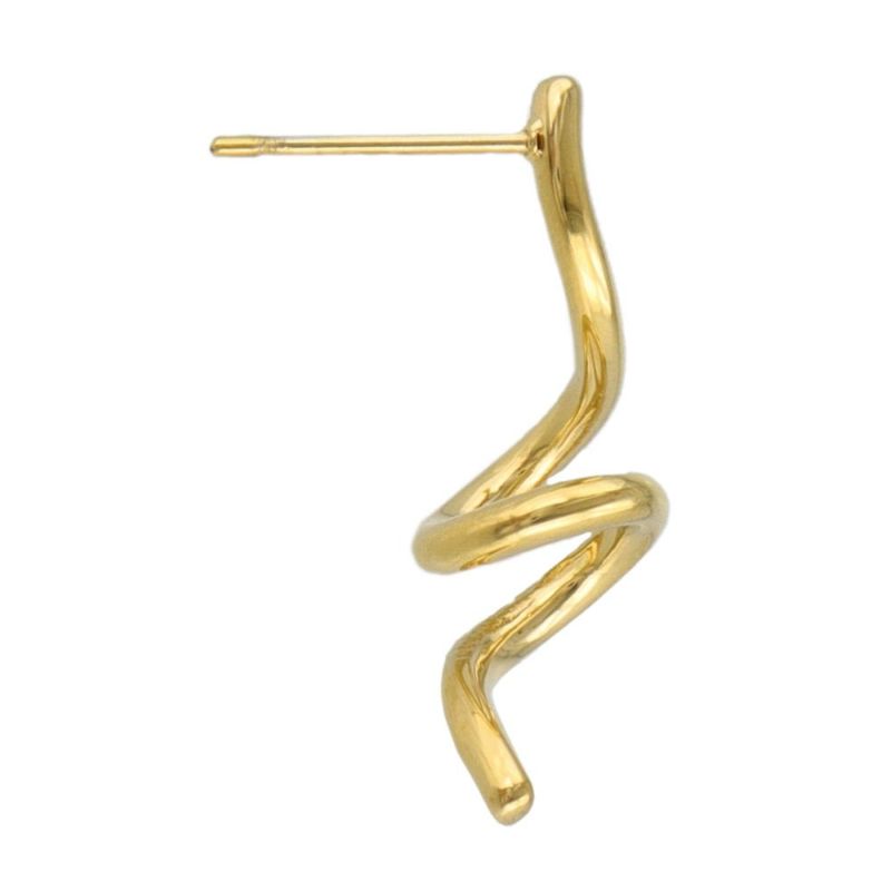 ピアス Errer series ステンレス ツイスト ライン ステンレスポスト スタッドピアス
