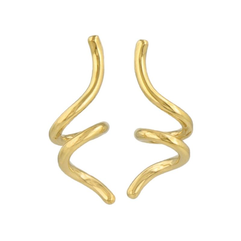 ピアス Errer series ステンレス ツイスト ライン ステンレスポスト スタッドピアス