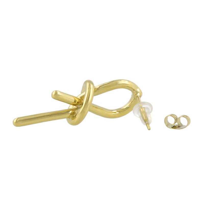 ピアス Errer series ステンレス ノット ライン ステンレスポスト スタッドピアス