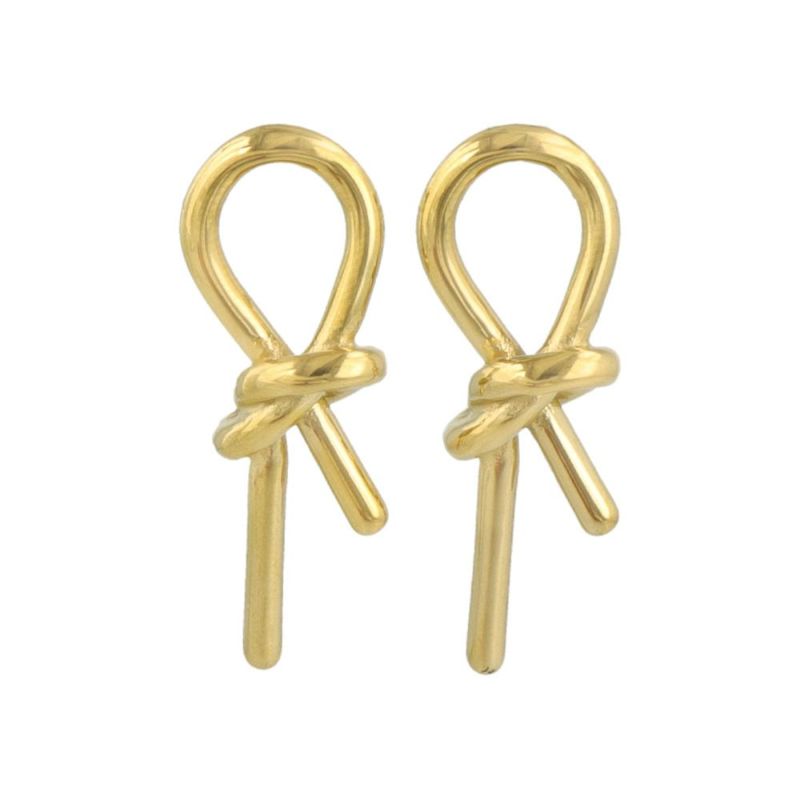 ピアス Errer series ステンレス ノット ライン ステンレスポスト スタッドピアス