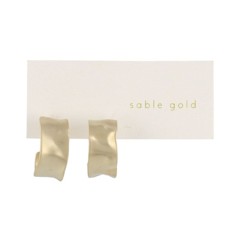 ピアス sable gold サブルゴールド ワイド ステンレスポスト C型 スタッドピアス