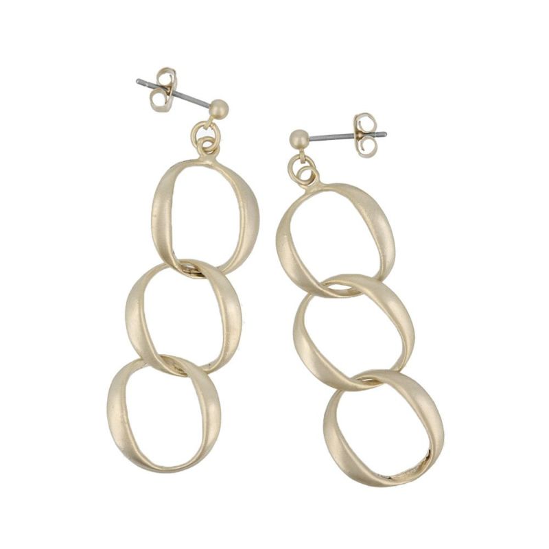 ピアス ニッケルフリー sable gold サブルゴールド チェーン ステンレスポスト スタッドピアス