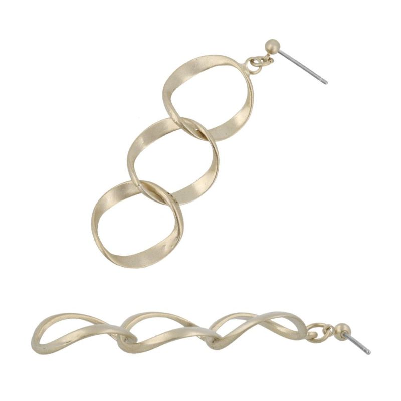 ピアス ニッケルフリー sable gold サブルゴールド チェーン ステンレスポスト スタッドピアス