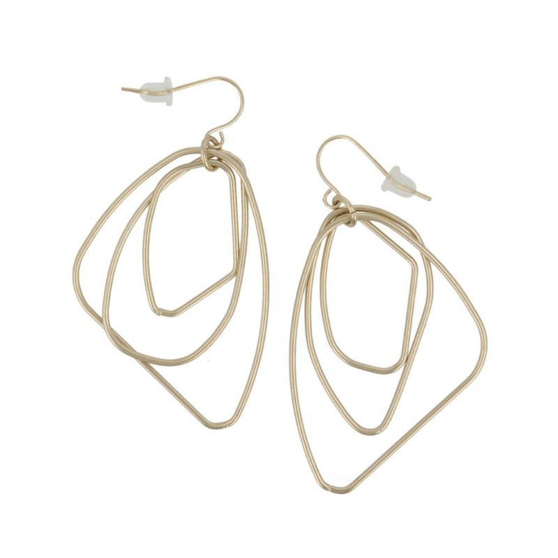 ピアス ニッケルフリー sable gold サブルゴールド レイヤード 変形 ドロップ フックピアス