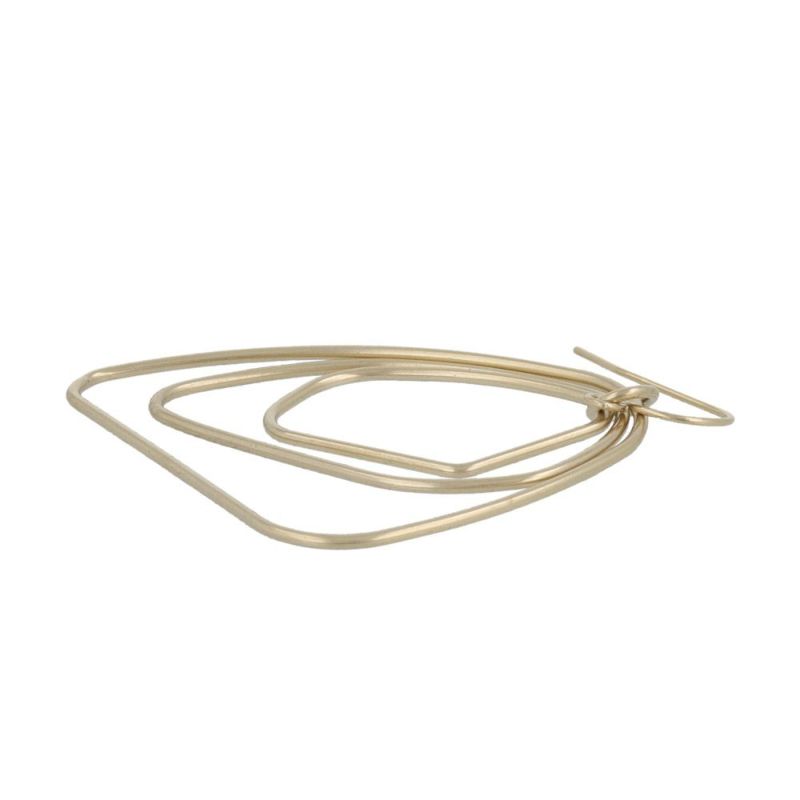 ピアス ニッケルフリー sable gold サブルゴールド レイヤード 変形 ドロップ フックピアス