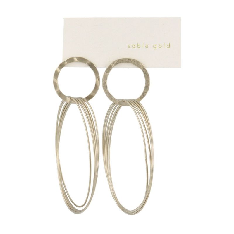 ピアス ニッケルフリー sable gold サブルゴールド レイヤード サークル ステンレスポスト スタッドピアス