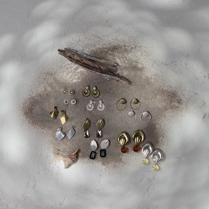 【LIMITED NUMBER/リミテッドナンバー】70's USAparts ピアス ニッケルフリー メタル サークル パール チタンポスト スタッドピアス