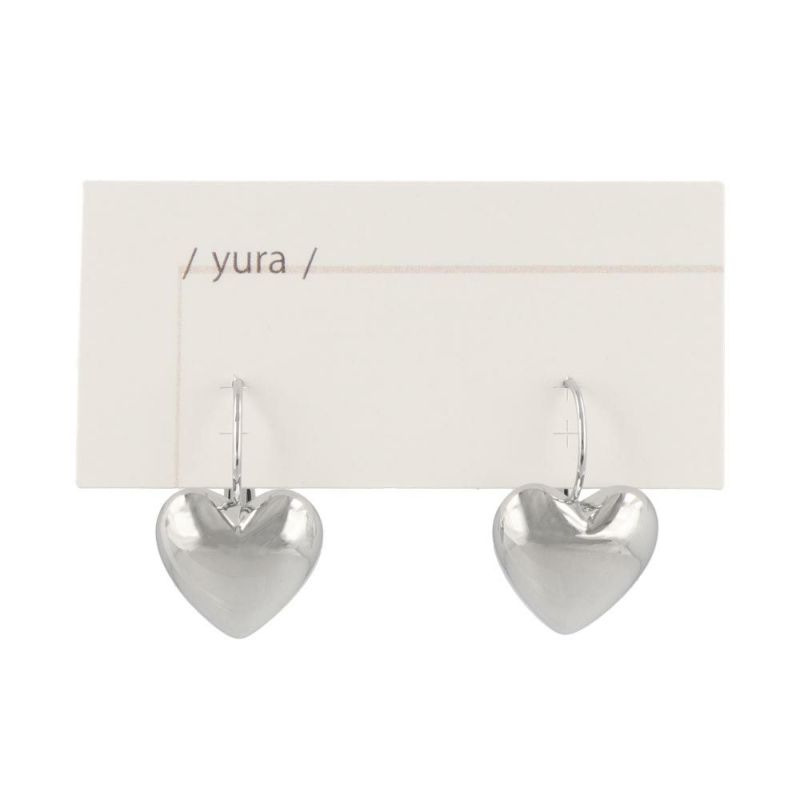 ピアス yura ニッケルフリー ハート フックピアス