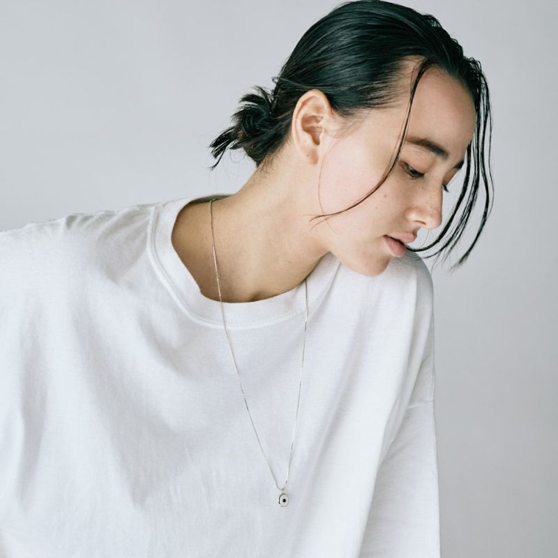 【LIMITED NUMBER】silver925 plated collection サークル ストーン スライドスルータイプ ロケットペンダント ネックレス ニッケルフリー オリジナル巾着付き