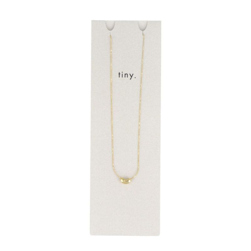 ネックレス tiny. ニッケルフリー ビーンズ メタル プチネックレス